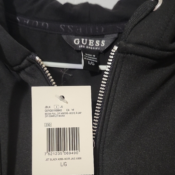 Guess Black Hoodie with Rhinestone Logo - Picture 2 of 5